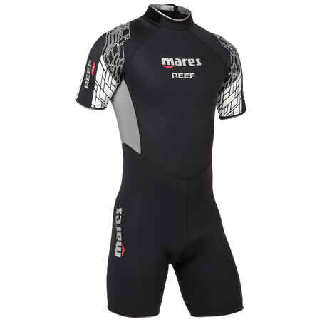 Men’s scuba diving neoprene shortsleeve wetsuit Reef 2.5 mm