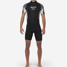 Shorty neoprene Plongée MARES Homme néoprène 2,5mm - REEF noir/gris
