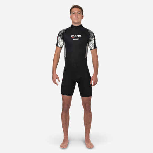 
      Men’s scuba diving neoprene shortsleeve wetsuit Reef 2.5 mm
  