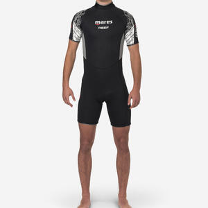 Shorty Buceo Mares Reef Hombre Negro-Gris Neopreno 2,5 mm