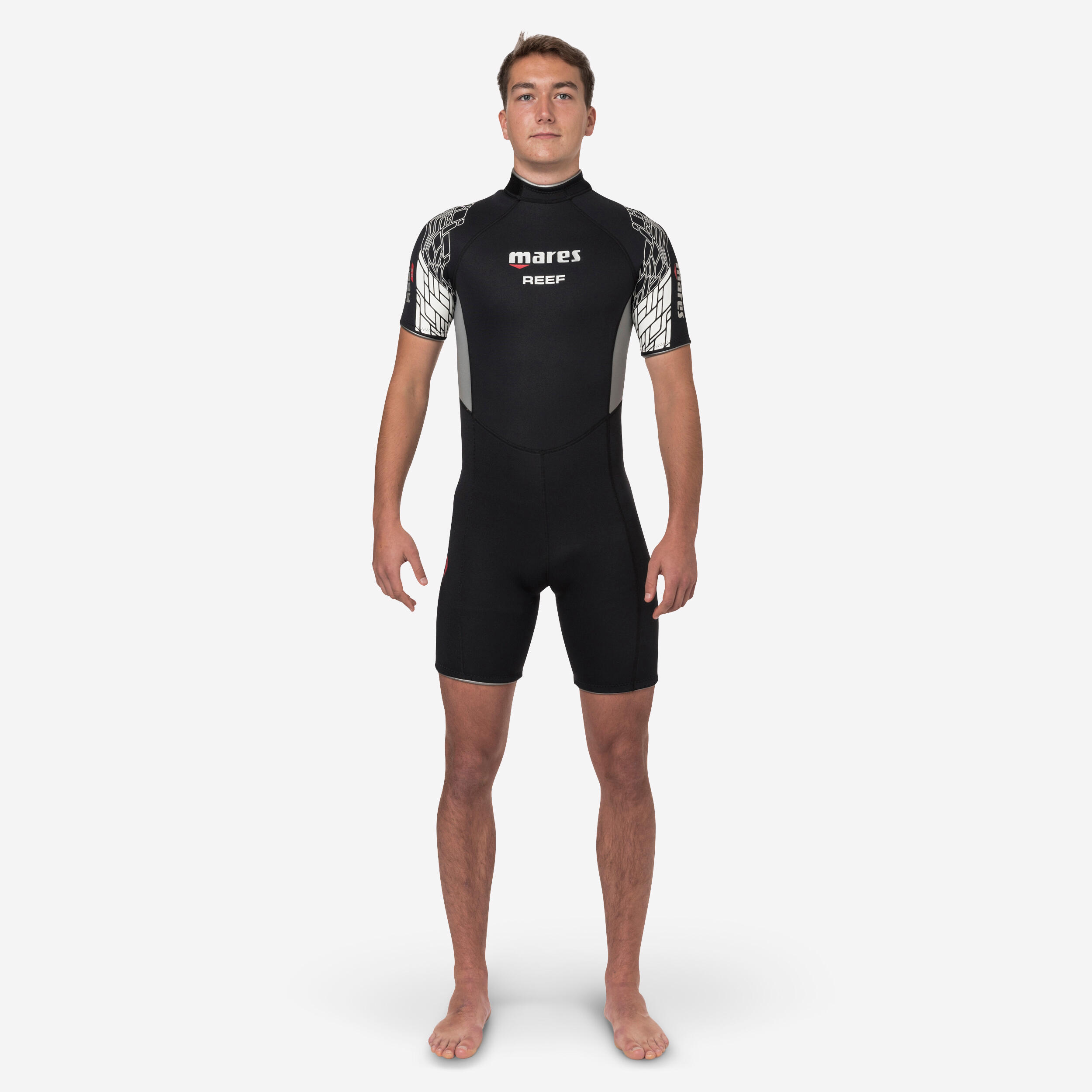 MARES Uomo Shorty Diving in neoprene 2,5 mm - REEF nero/grigio