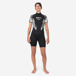 Shorty neoprene Plongée MARES Femme néoprène 2,5mm - REEF noir/gris