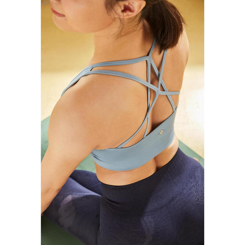 Dynamic Yoga Sports Bra - Grey