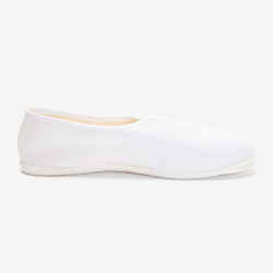 Girls' & Boys' Fabric Gym Shoes - White