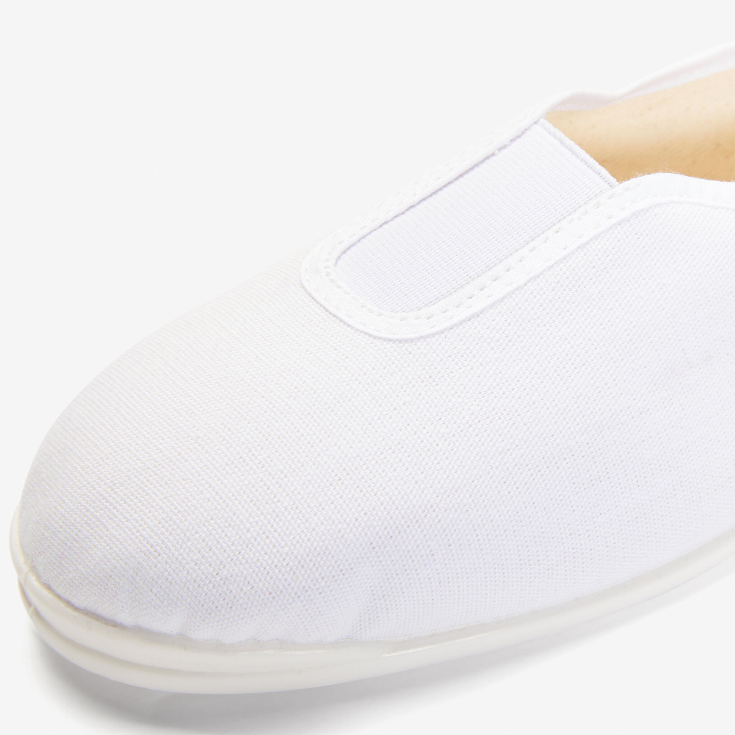 Adult Fabric Gym Shoes - White 3/5