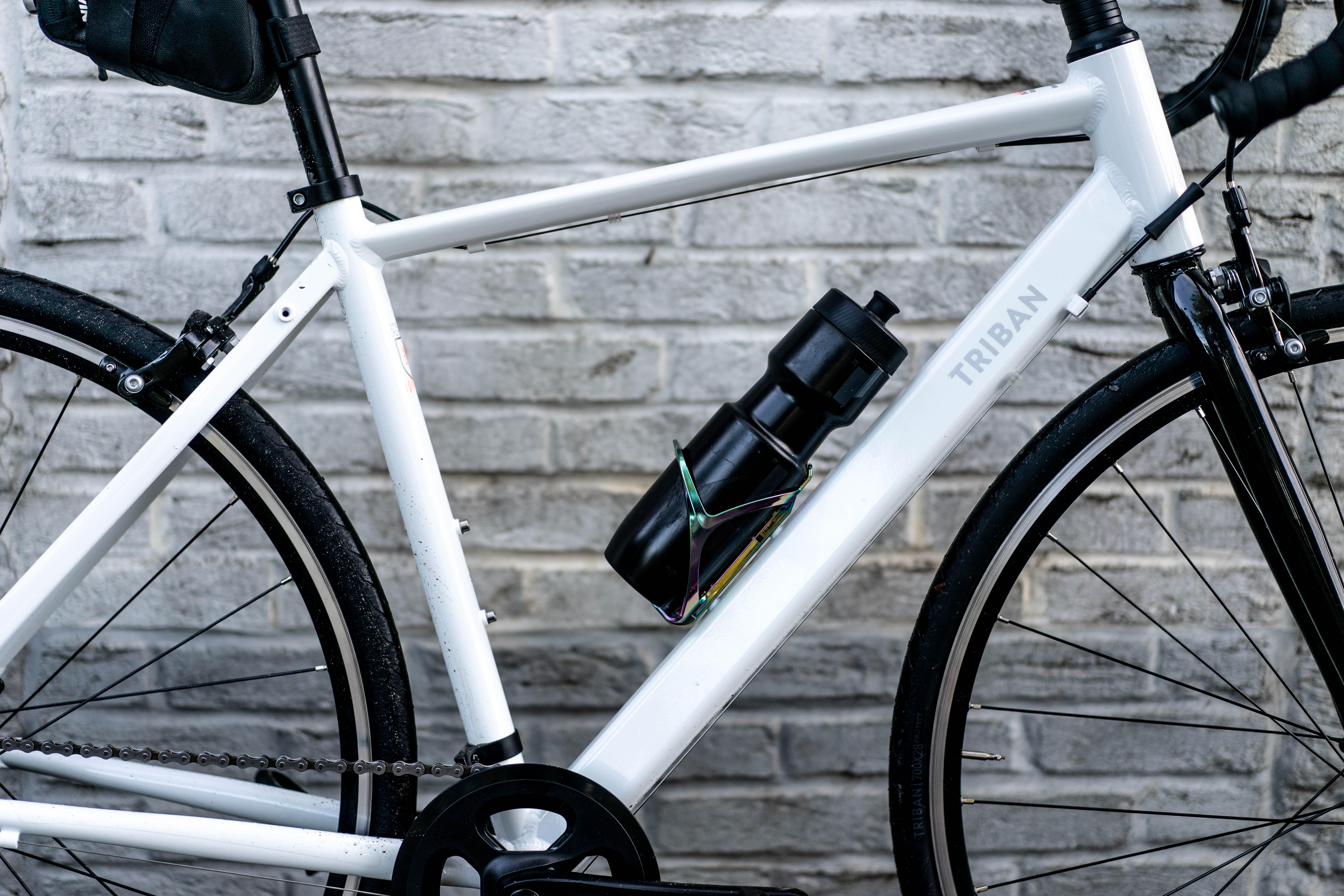 Women s Road Bike Triban Easy White