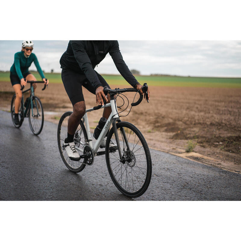 Maillot ciclismo manga larga hombre Triban RC100 negro