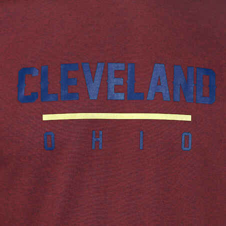 חולצת כדורסל T ‏Fast Cleveland לגברים - אדום
