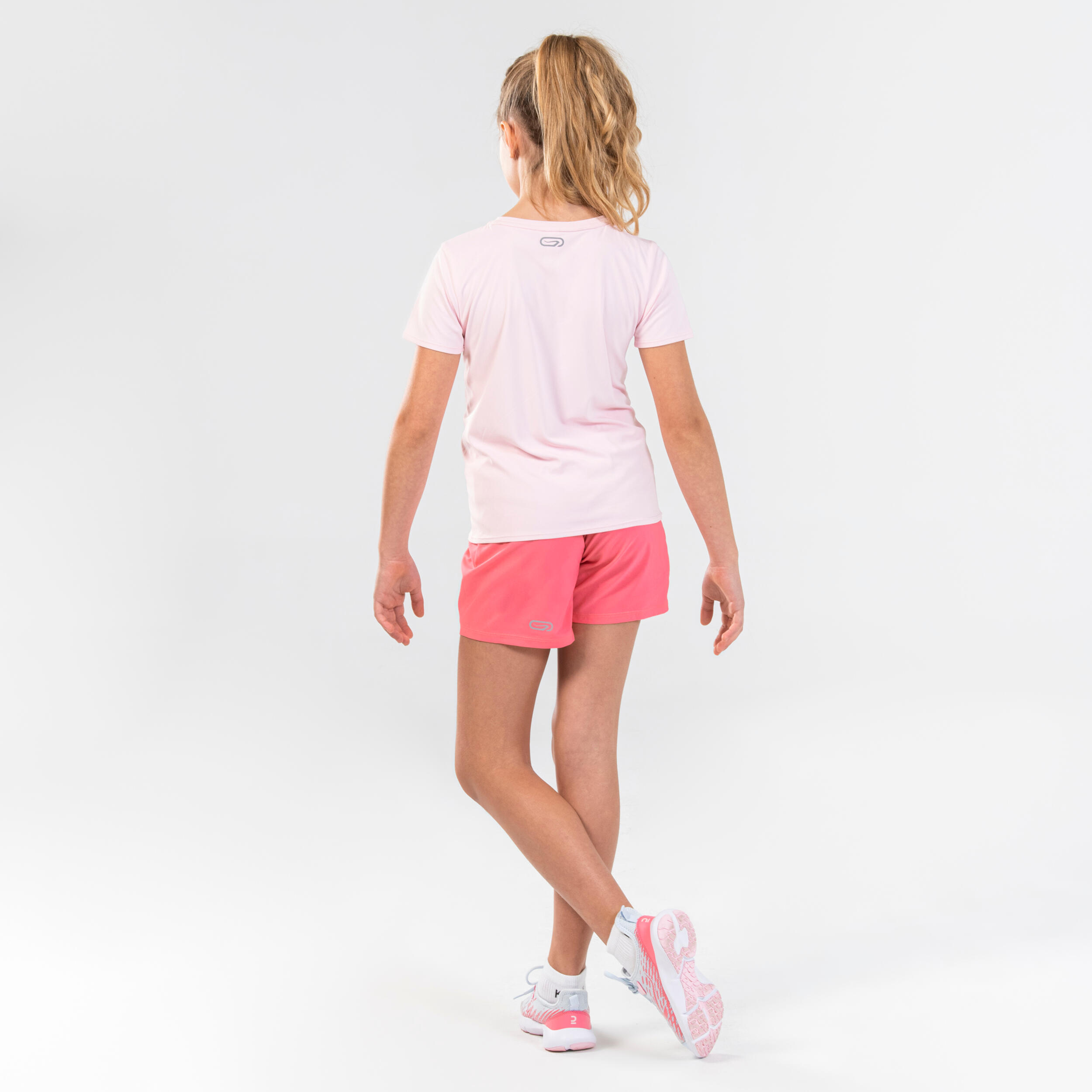 Girls' Athletics Shorts AT 100 - Pink 3/11