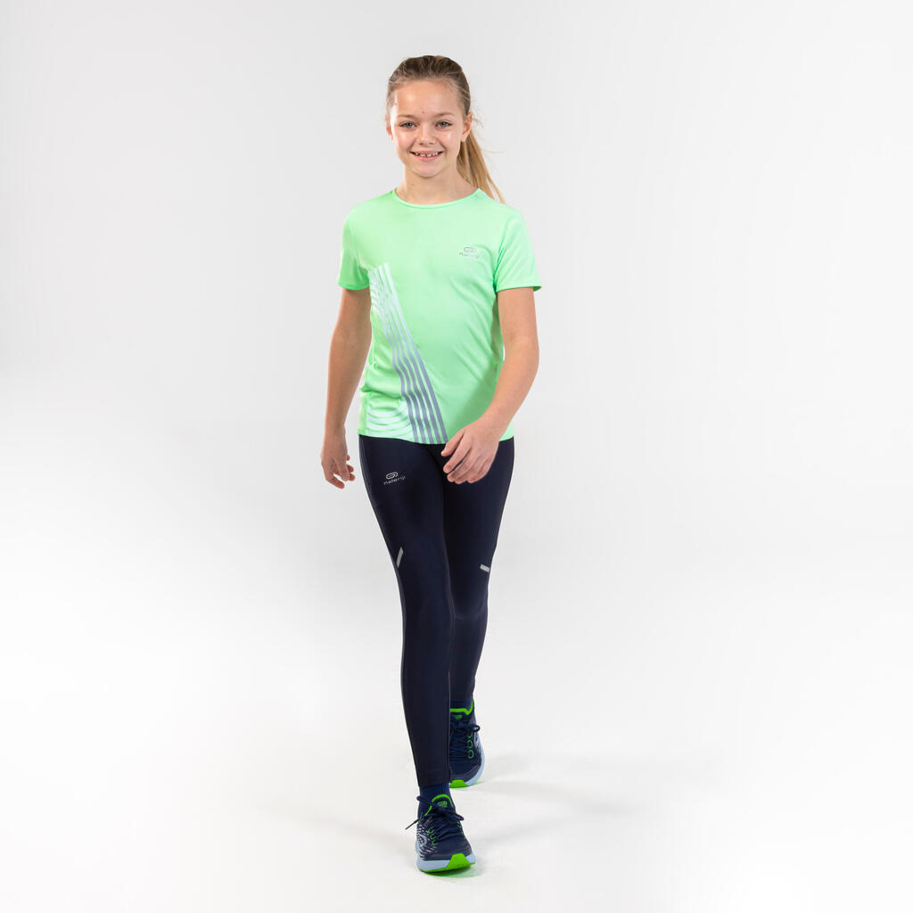 AT 300 kid's running SL breathable T-shirt - fluo green