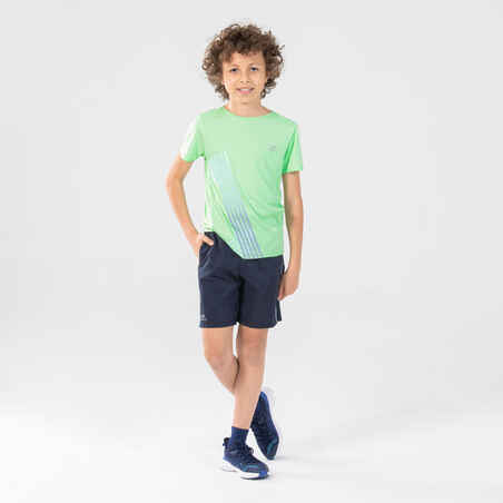 Short Baggy Running Atletismo AT 100 Niños Azul Marino