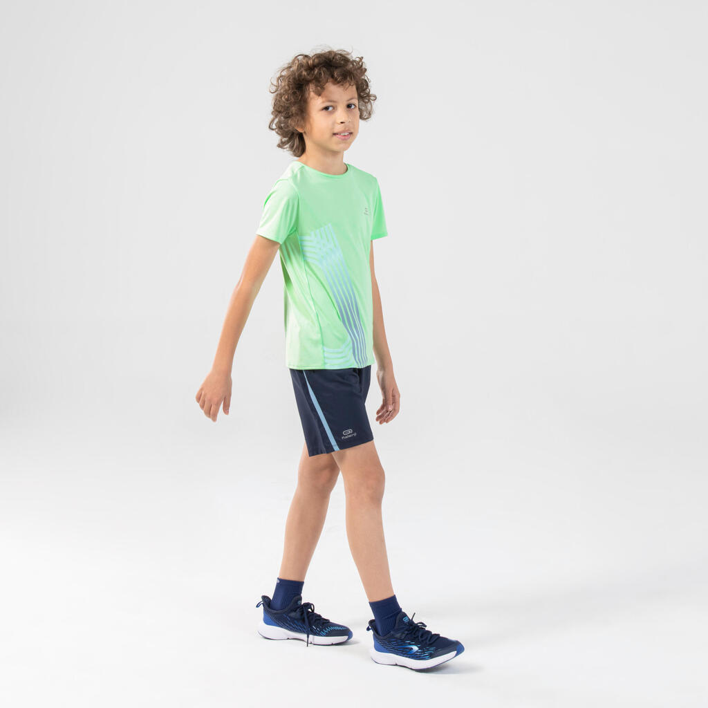 AT 300 kid's running SL breathable T-shirt - fluo green