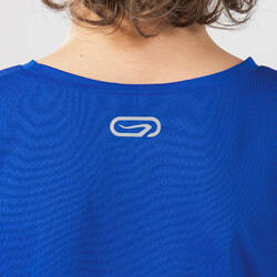 Kids' Breathable Short-Sleeved Athletics T-Shirt AT 100 - Electric Blue