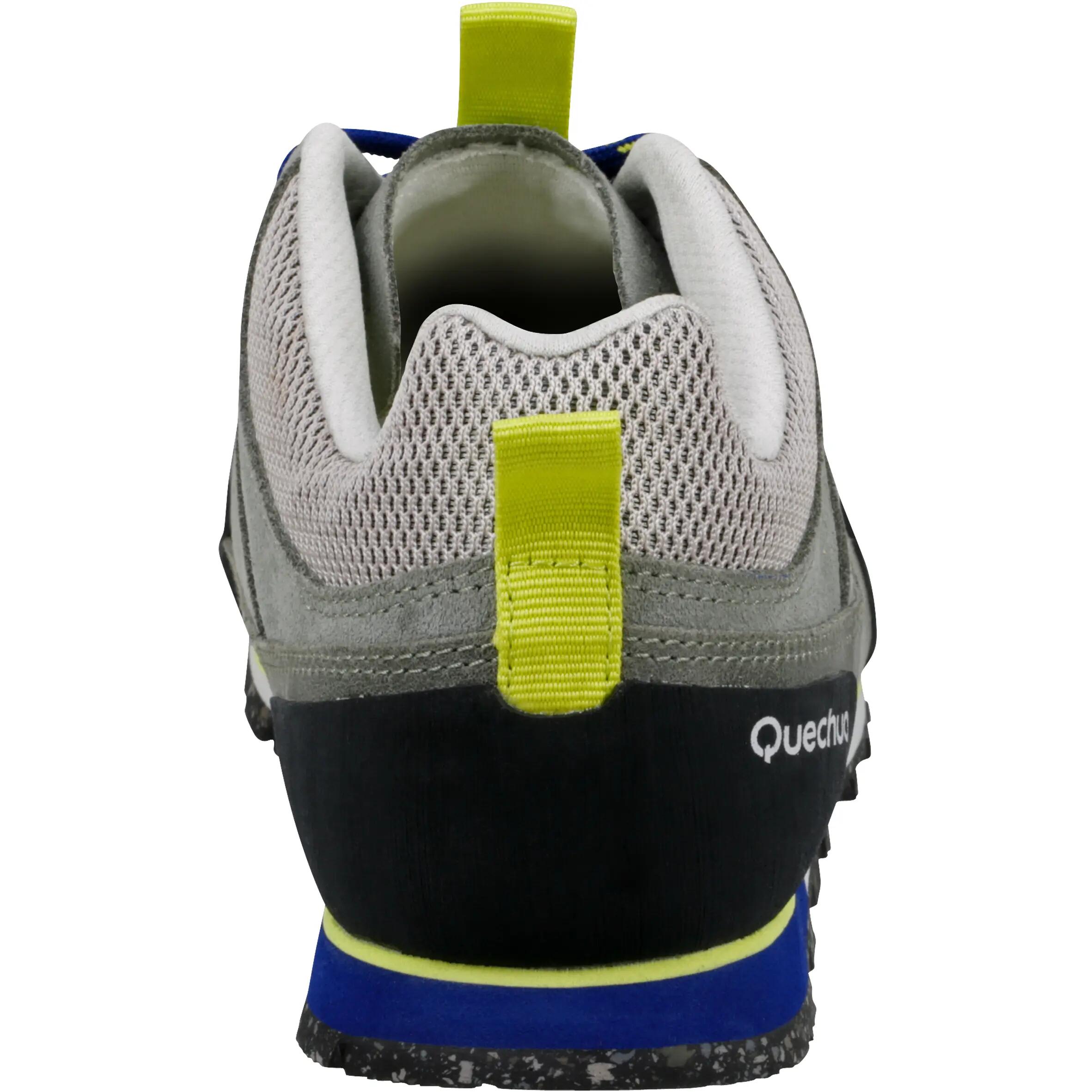 Arpenaz 500 Women's leather hiking boots - grey/yellow 6/17