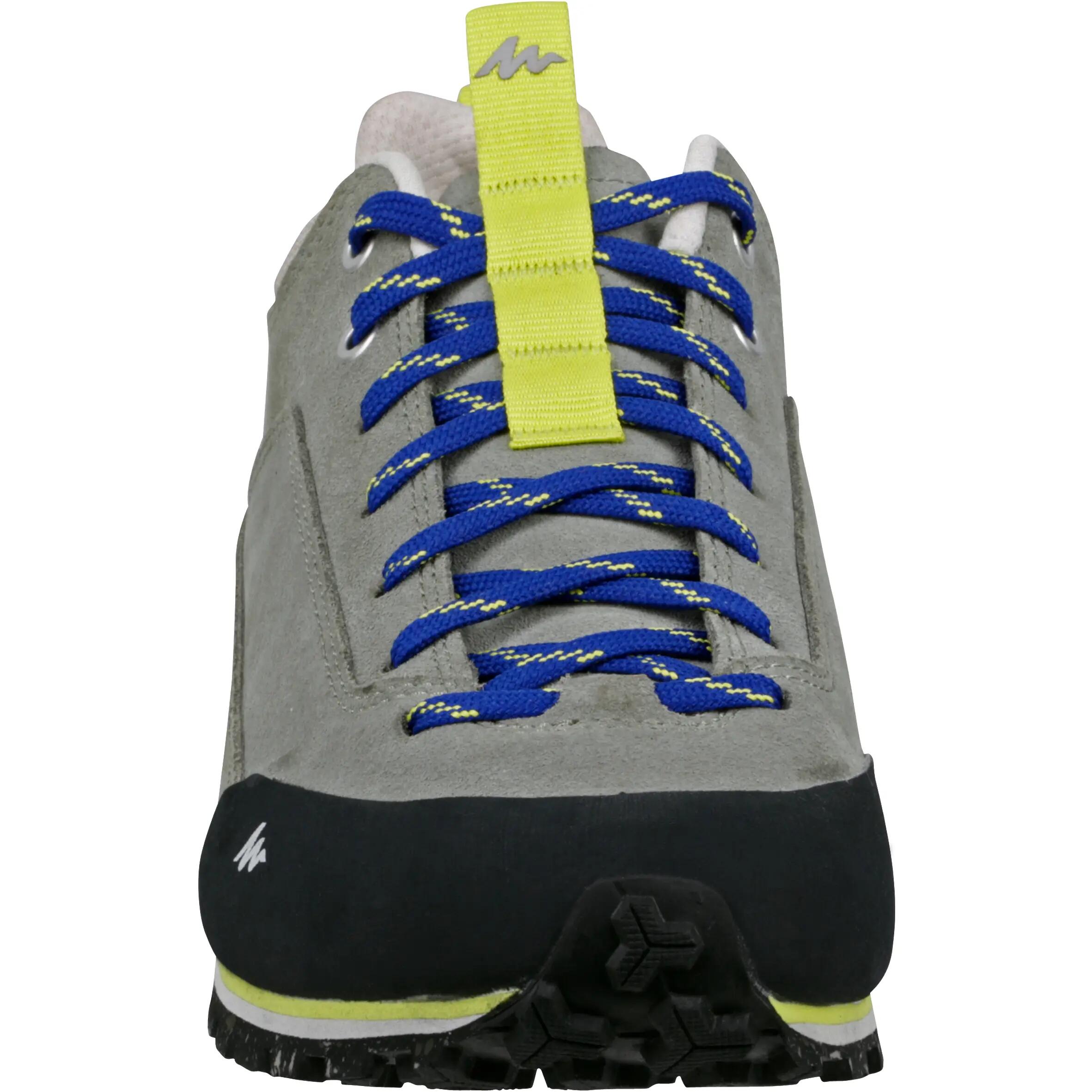 Arpenaz 500 Women's leather hiking boots - grey/yellow 3/17