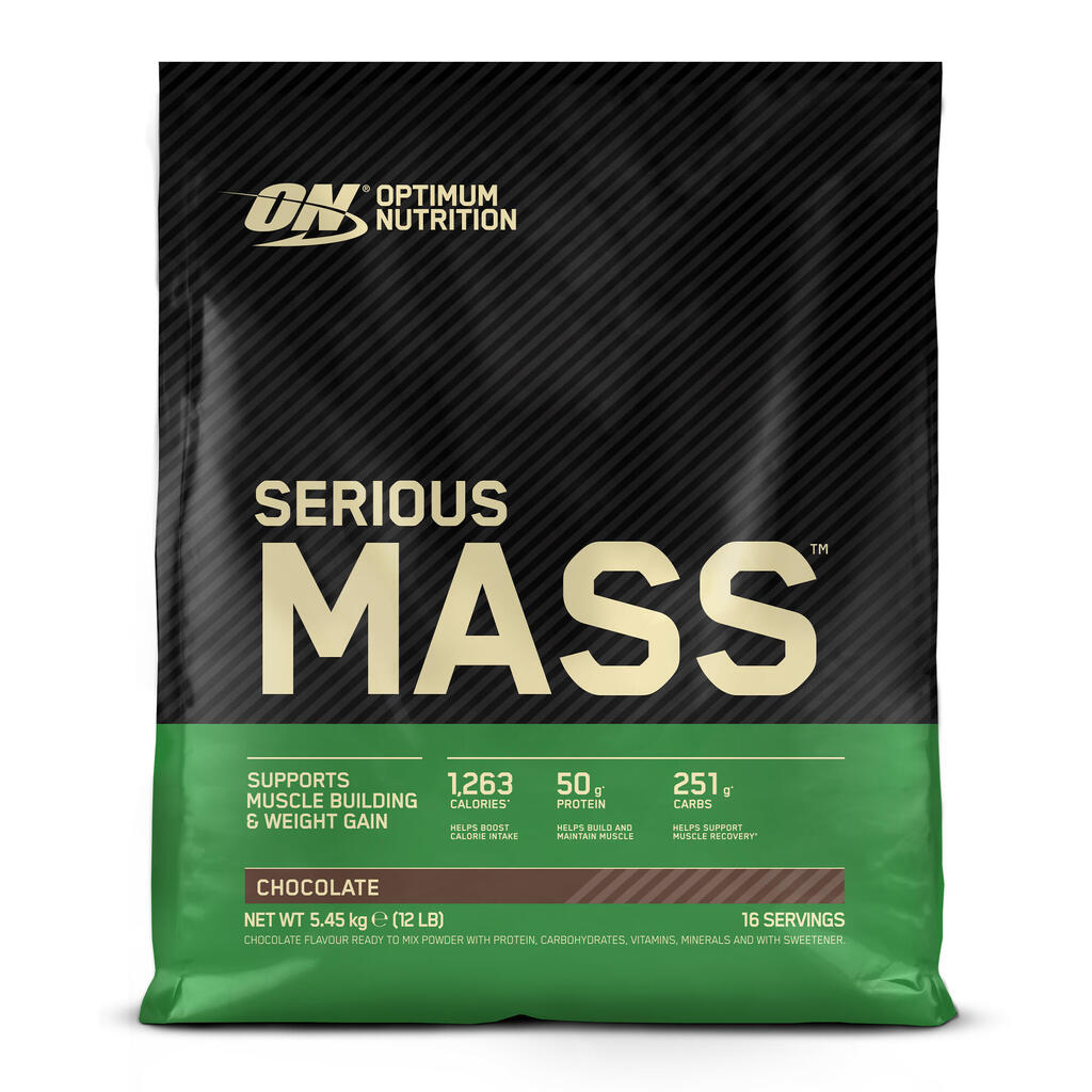 Muskuļu masas palielinātājs (geineris) “serious mass”, 5,4 kg, ar šok. garšu