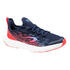 Kids' Lace-Up Running Shoes AT Flex Run - Navy Blue/Neon Pink