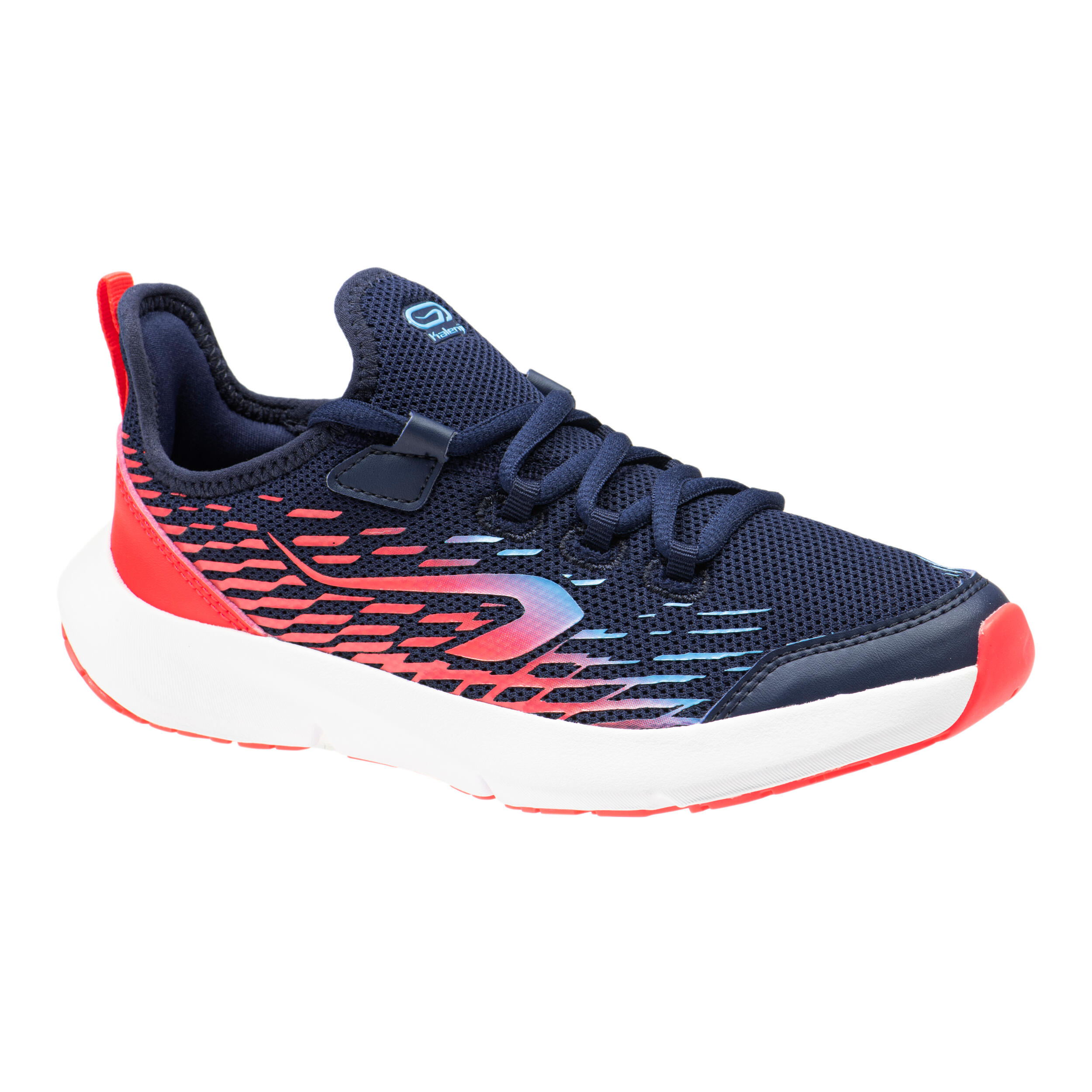 Lightweight and flexible lace-up trainers for children, AT Flex blue and pink 4/15