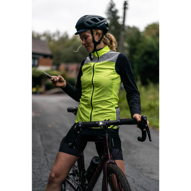 Dámská cyklistická větruodolná vesta v souladu s EN1150