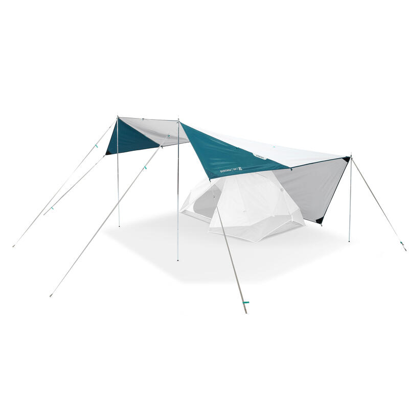 Multifunction camping tarp and awning Fresh XL Decathlon
