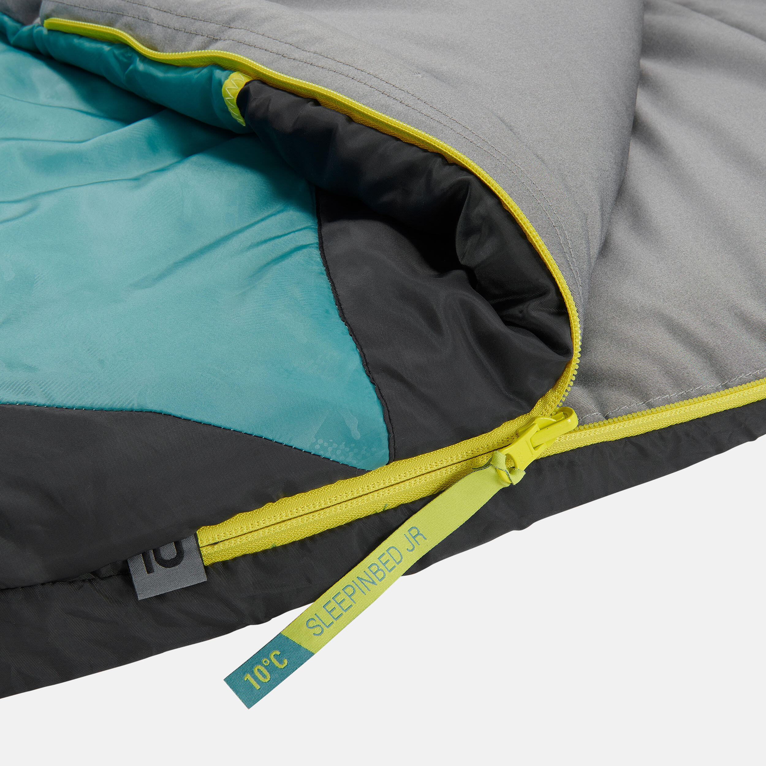 Kids’ 2-In-1 Sleeping Bag - Sleepin Bed Junior 10°C L -  Blue 14/15