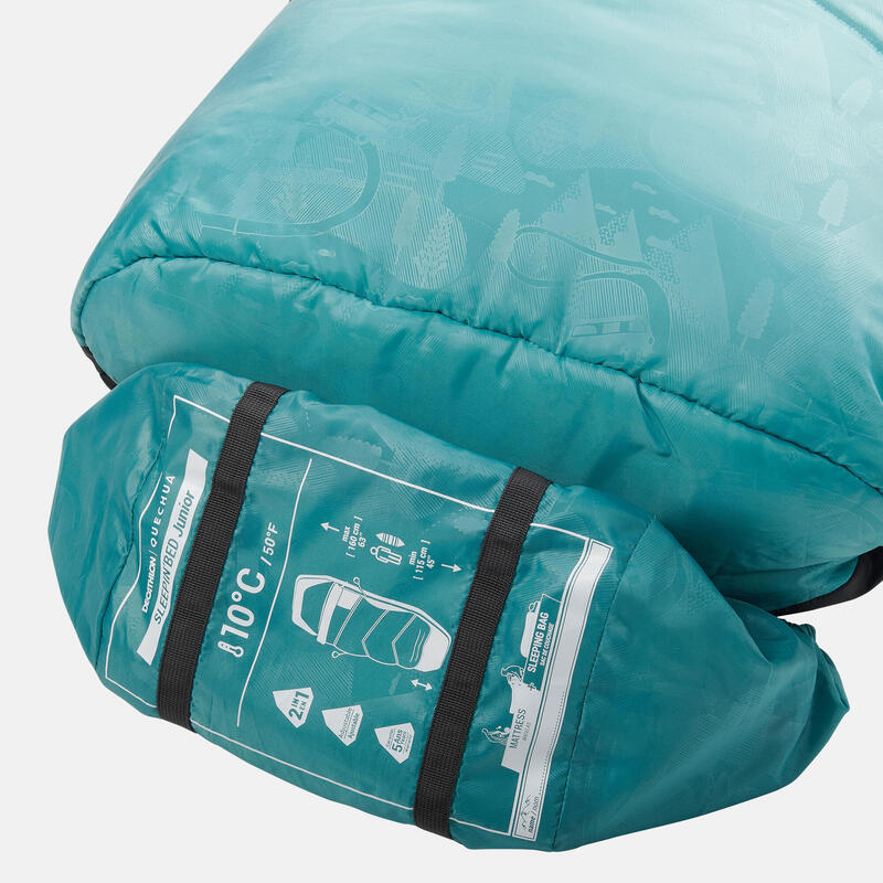 Saco de dormir 10ºC niños 115-160 cm con aislante integrado Quechua MH500