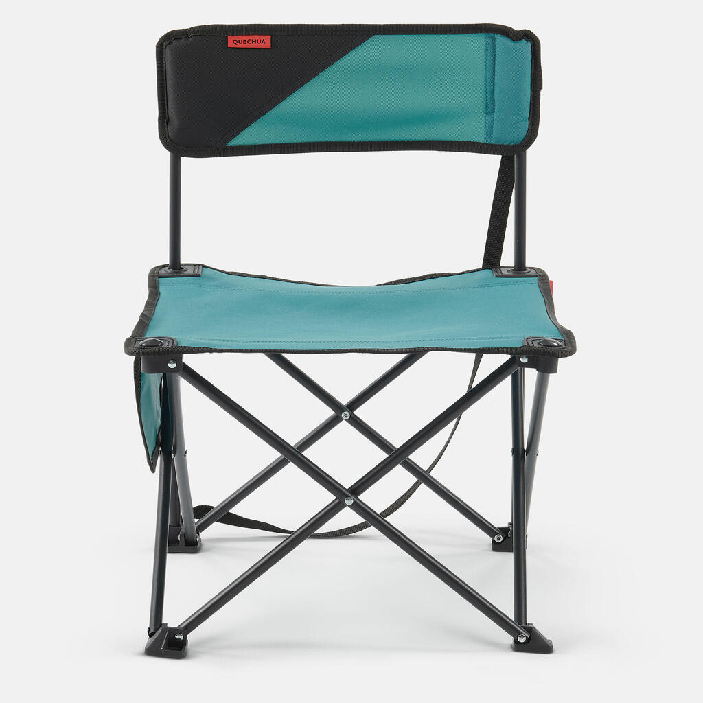 LOW FOLDING CAMPING CHAIR MH100 Blue