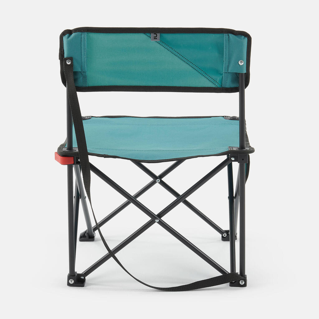 CHAISE BASSE PLIANTE DE CAMPING MH100 Bleue