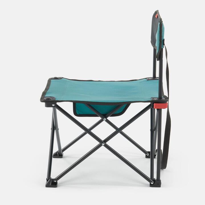CHAISE BASSE PLIANTE DE CAMPING MH100 Bleue QUECHUA Decathlon