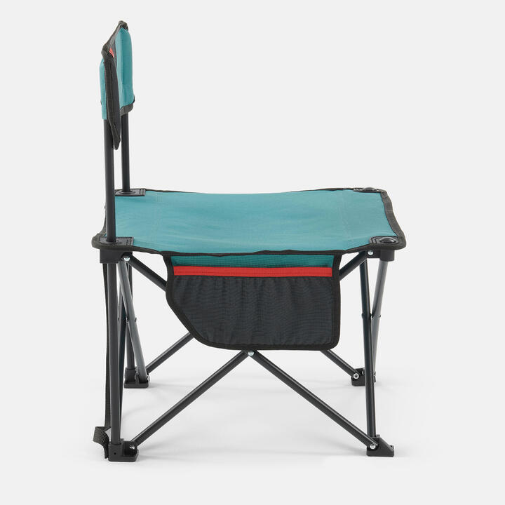 CHAISE BASSE PLIANTE DE CAMPING MH100 Bleue QUECHUA Decathlon