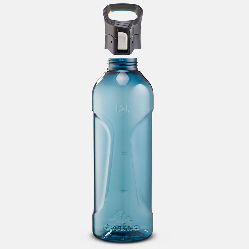 Bidon Ecozen® cu capac și deschidere rapidă drumeție 1,2 L Albastru