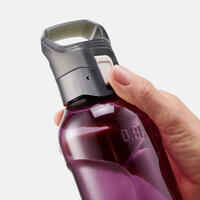 Tritan 0.8 L flask with quick opening cap for hiking - purple