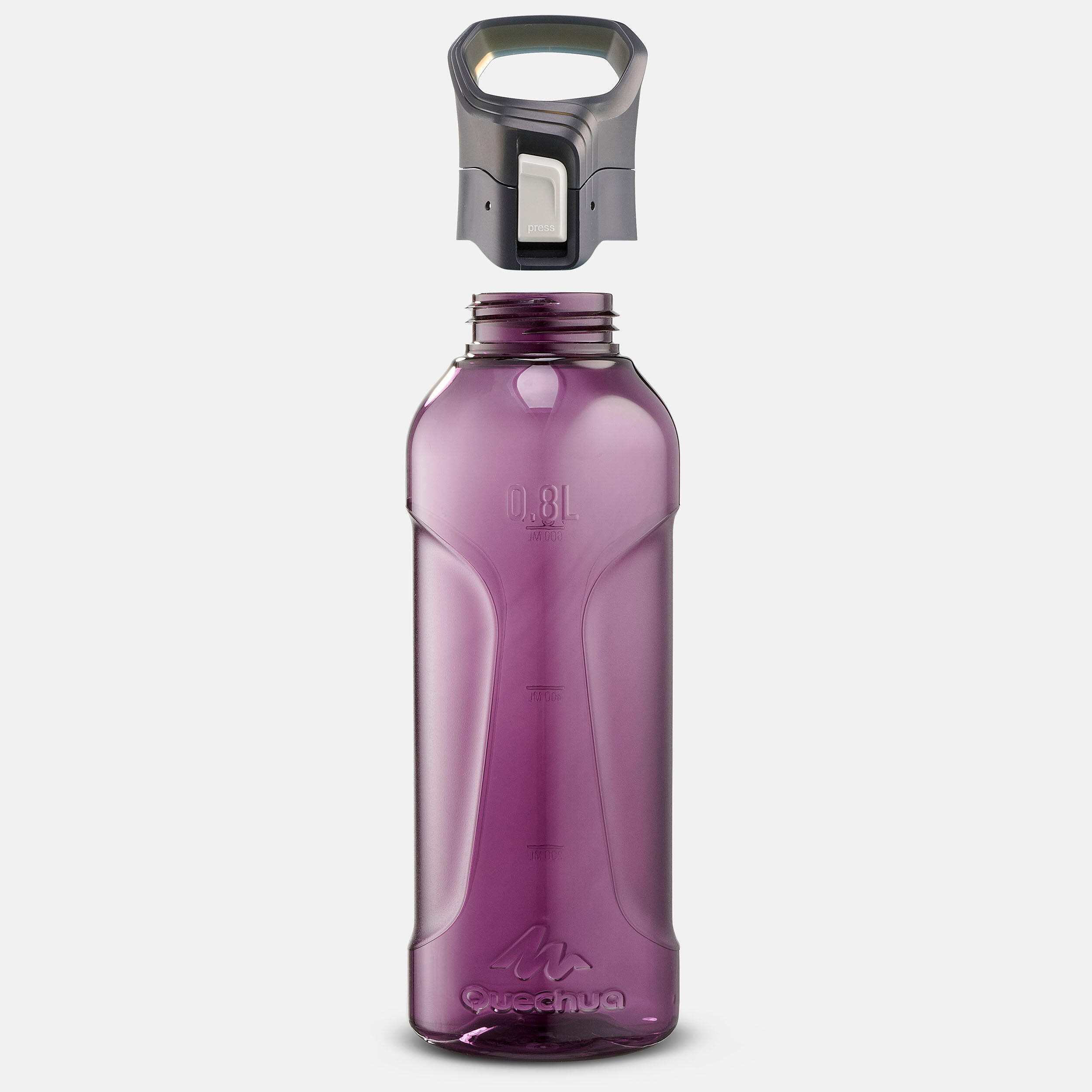 Ecozen®  0.8 L flask with quick opening cap for hiking - Purple 10/13