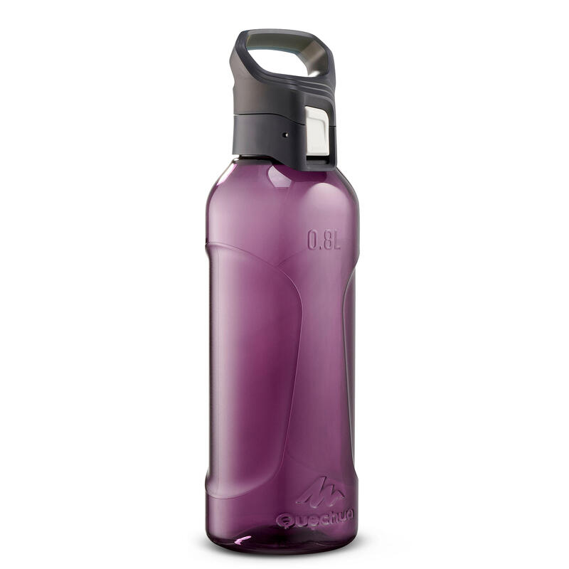 Drinkfles voor wandelen MH500 klikdop 0,8 liter kunststof (Ecozen®) paars