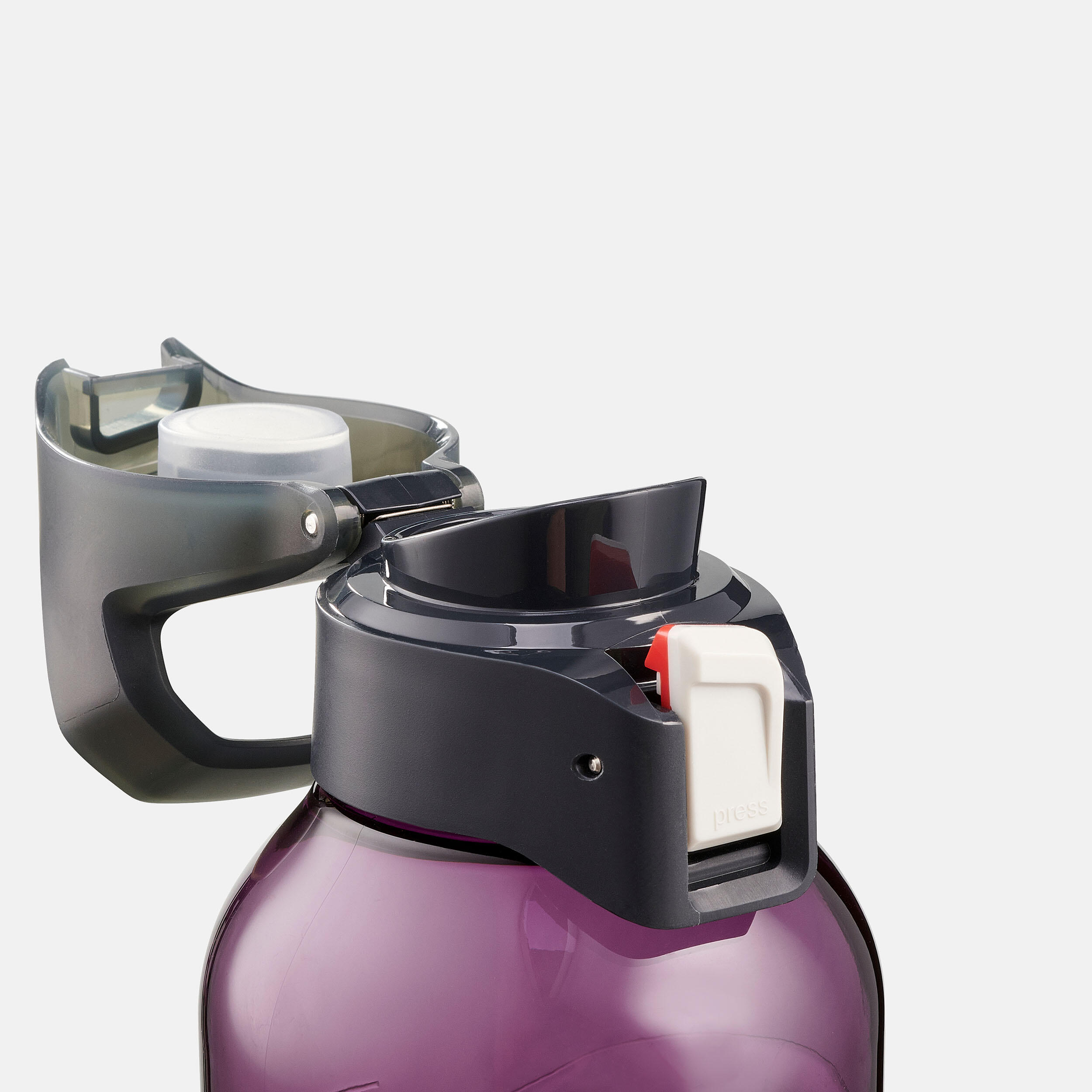 Ecozen®  0.8 L flask with quick opening cap for hiking - Purple 8/13