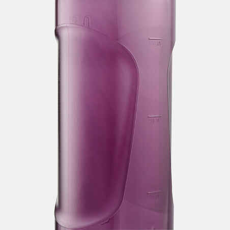 Plastic (Tritan) Hiking Flask with Quick Opening Cap MH500 0.8 Litre Purple
