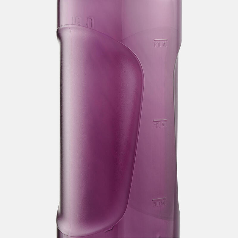 Bidón Ecozen® 0,8L con tapón de apertura rápida para senderismo - violeta 