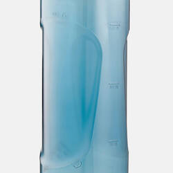 Plastic hiking flask with quick opening cap MH500 0.8 Litre blue