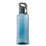 Plastic (Ecozen®) Hiking Flask with Quick Opening Cap MH500 0.8 Litre Blue