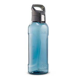 Plastic (Ecozen) Hiking Flask with Quick Opening Cap MH500 0.8 Litre Blue