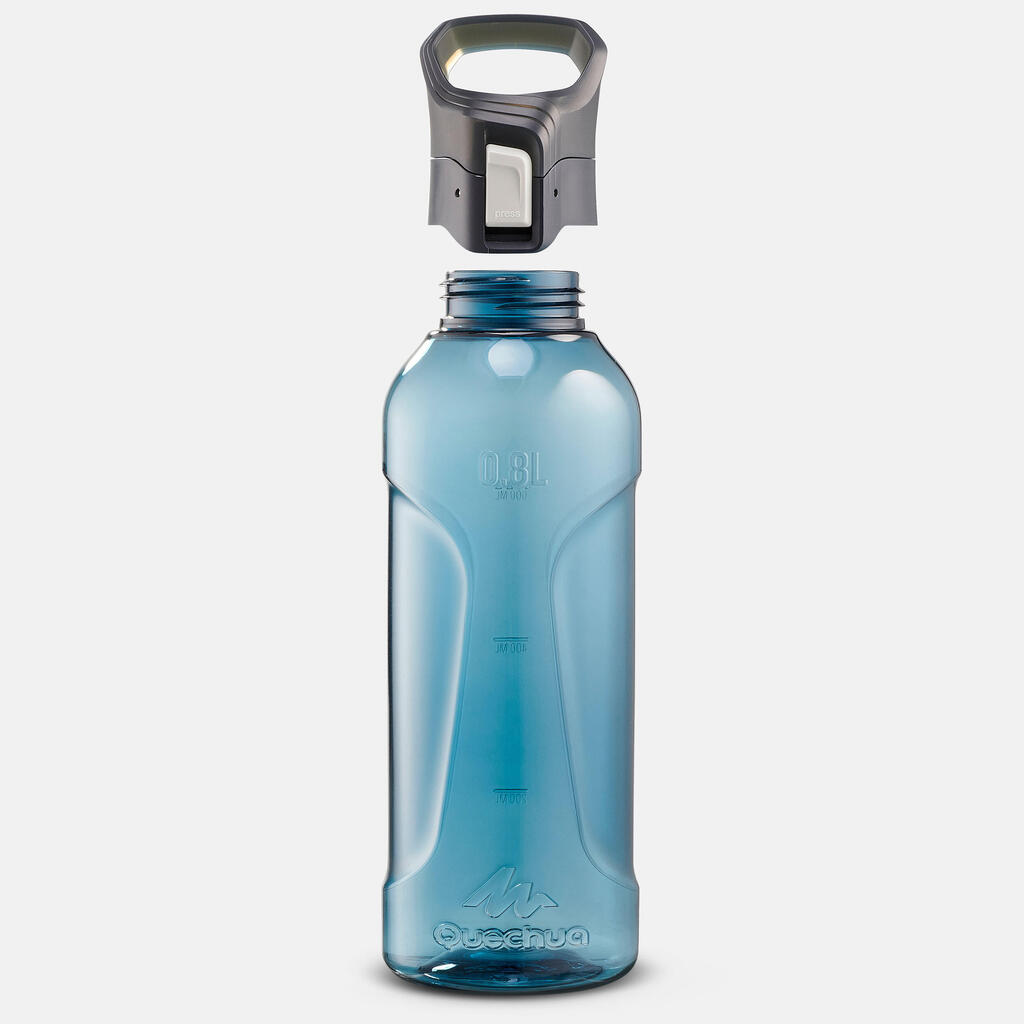 Gourde Ecozen®  0,8L avec bouchon ouverture rapide pour la randonnée - bleu