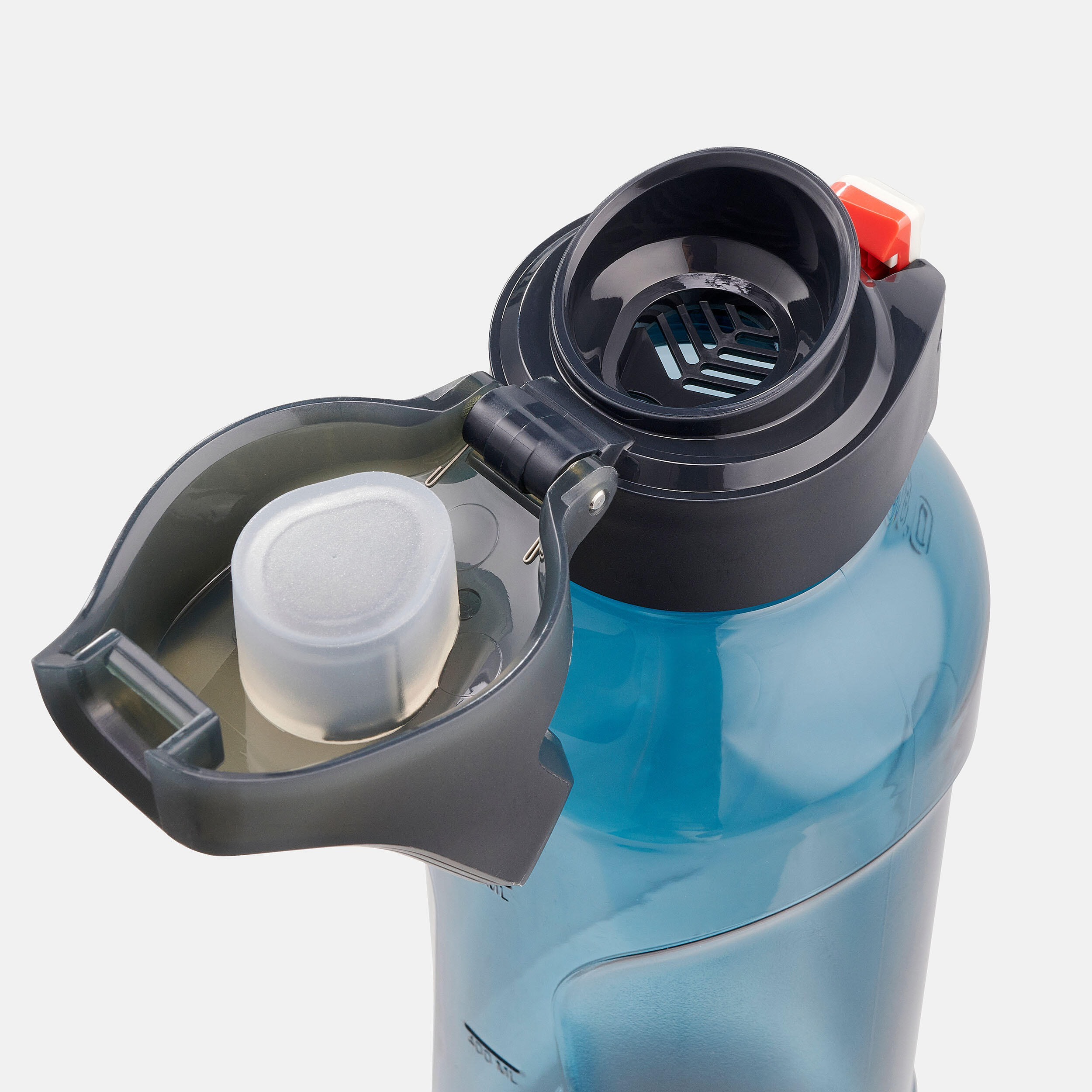 Ecozen® flask  0.8 L with quick opening cap for hiking - blue 9/13