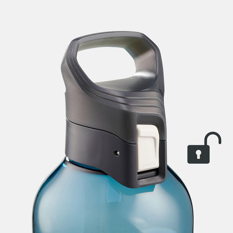 Quick-open (Tritan) plastic Hiking flask MH500 - 0.8 litre - Blue