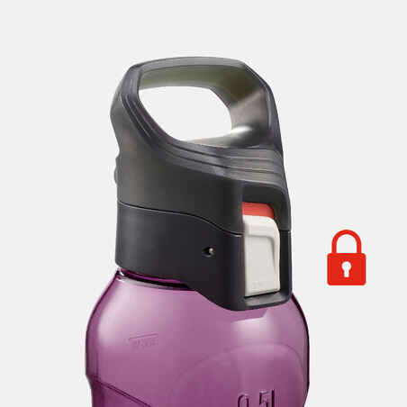 زجاجة بلاستيك (تريتان) للتنزه بغطاء سريع الفتح 0.5 لتر MH500 - بنفسجي
