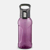 Plastic (Tritan) Hiking Flask with Quick Opening Cap MH500 0.5 Litre Purple