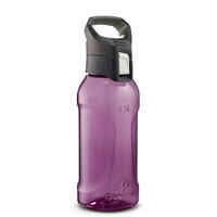 Plastic (Tritan) Hiking Flask with Quick Opening Cap MH500 0.5 Litre Purple