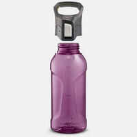 Plastic (Tritan) Hiking Flask with Quick Opening Cap MH500 0.5 Litre Purple