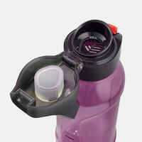 Plastic (Tritan) Hiking Flask with Quick Opening Cap MH500 0.5 Litre Purple