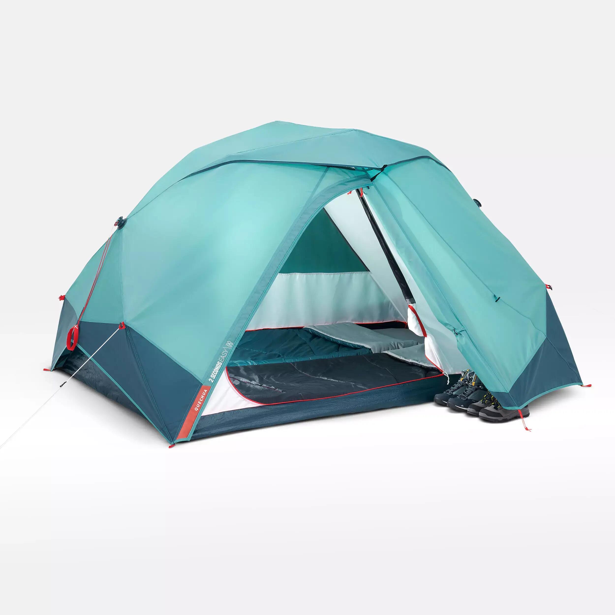 CAMPING TENT 2 SECONDS EASY - BLUE 2 PEOPLE 4/19