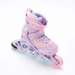 Fit 3 Kids' Inline Skates (4 Adjustable Sizes) - Light Purple